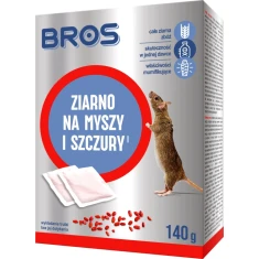 Зерно від мишей і щурів BROS 140г 12 шт (B1628)