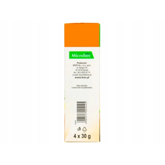 Мікробіологічний препарат для вуличних туалетів MICROBEC BROS 4x30g (B1658)