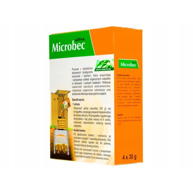 Мікробіологічний препарат для вуличних туалетів MICROBEC BROS 4x30g (B1658)