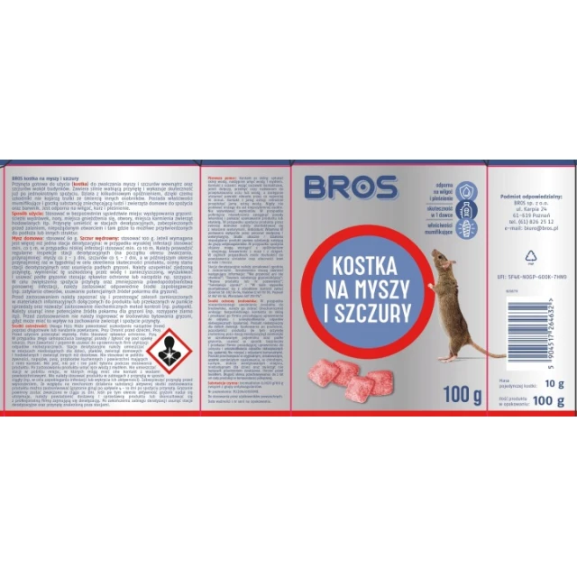 Кубики від мишей і щурів BROS 100 г (12) (B5)