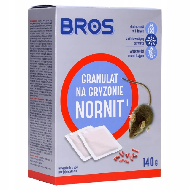 Гранули від гризунів NORNIT BROS 140 г (12 шт) (1701)