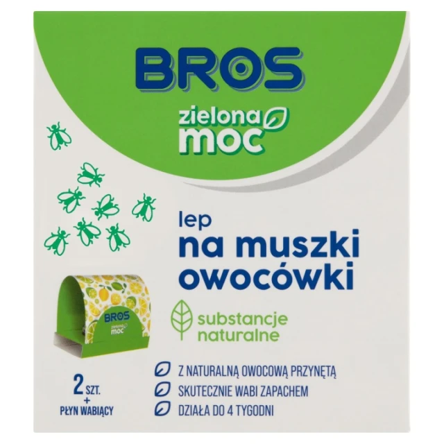 Мухоловка от плодовых мух Зеленая Мок BROS 2 шт (B1824)