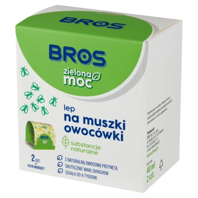 Мухоловка от плодовых мух Зеленая Мок BROS 2 шт (B1824)