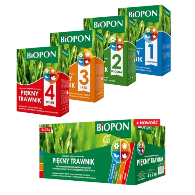 Добриво Гарний газон Річне BIOPON 4x2 кг (1840)