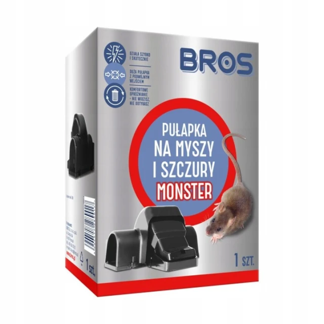 Пастка BROS для мишей MONSTER чорна (B1881)