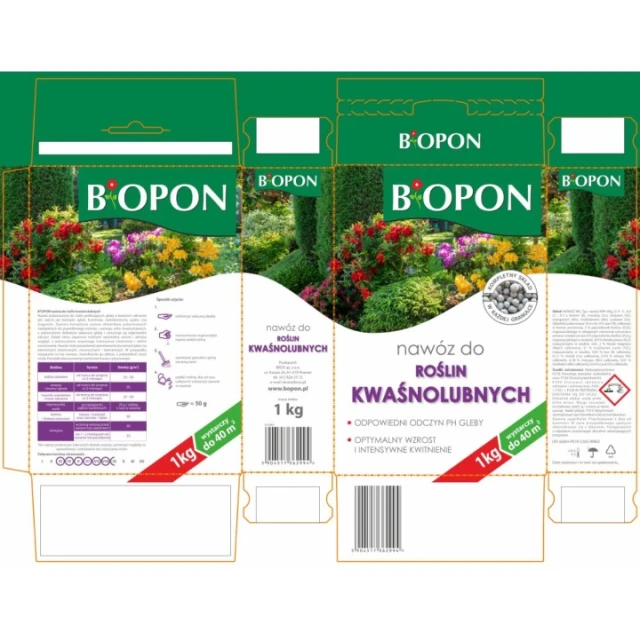 Добриво для ацидофільних рослин гранульоване BIOPON 1 кг (B2010)