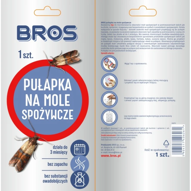 Пастка BROS феромонова від харчових молей (B492)