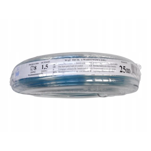 Шланг Clear Polix 8 мм × 25 м (1,5 мм) для олії (P2608000082515P)