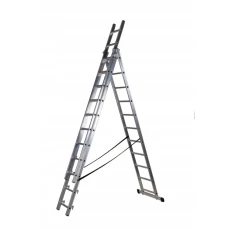 Драбина DRABEST 3x11 сходинок DW3 штамповані (DR-AL-DP-W3X11-TŁ)