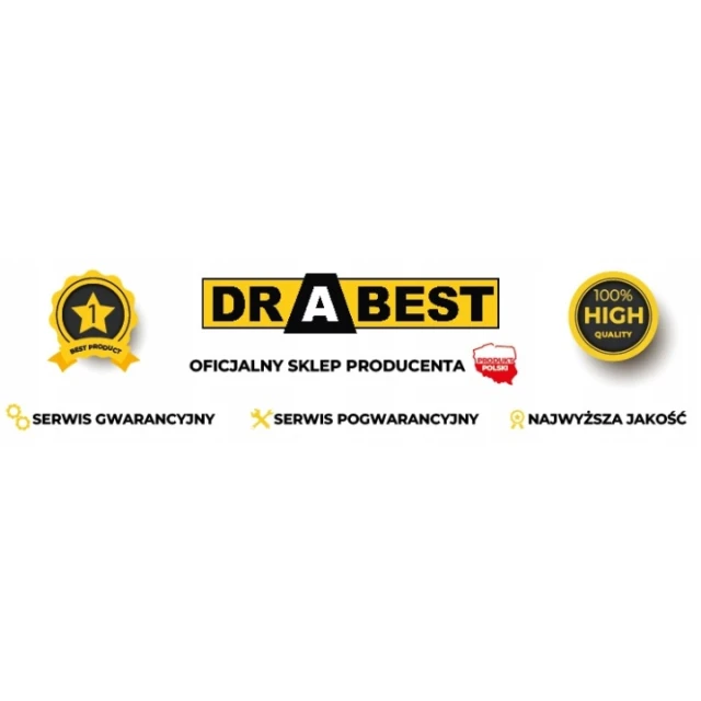 Драбина DRABEST 3х6 сходинок DW3 штампована (DR-AL-DP-W3X6-TŁ)