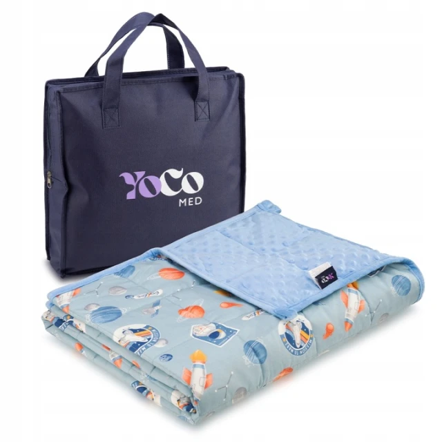 Зважений плед Blue Cosmos YoCo 2,4 кг (BWK-120090-BLU-CL)