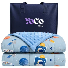 Зважений плед Blue Cosmos YoCo 3,2 кг (BWK-100150-BLU-CL)