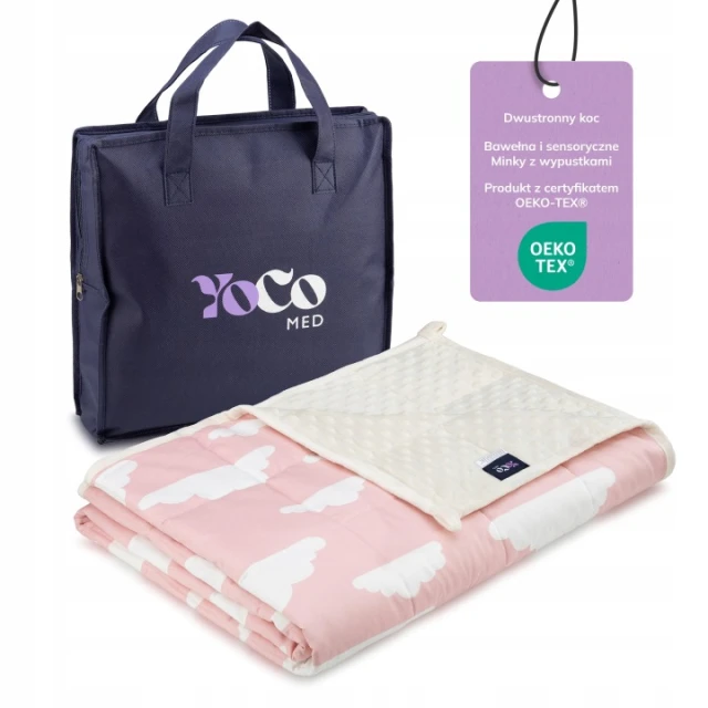Зважений плед Pink Clouds YoCo 3,2 кг (BWK-100150-BGE-CL)