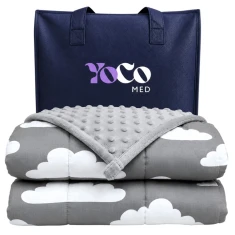 Зважений плед Gray Clouds YoCo 3,2 кг (BWK-100150-GRY-CL)