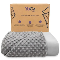 Пір'я ковдри Minky двостороння YoCo 120x90см Grey (BMC-120090-GRY)