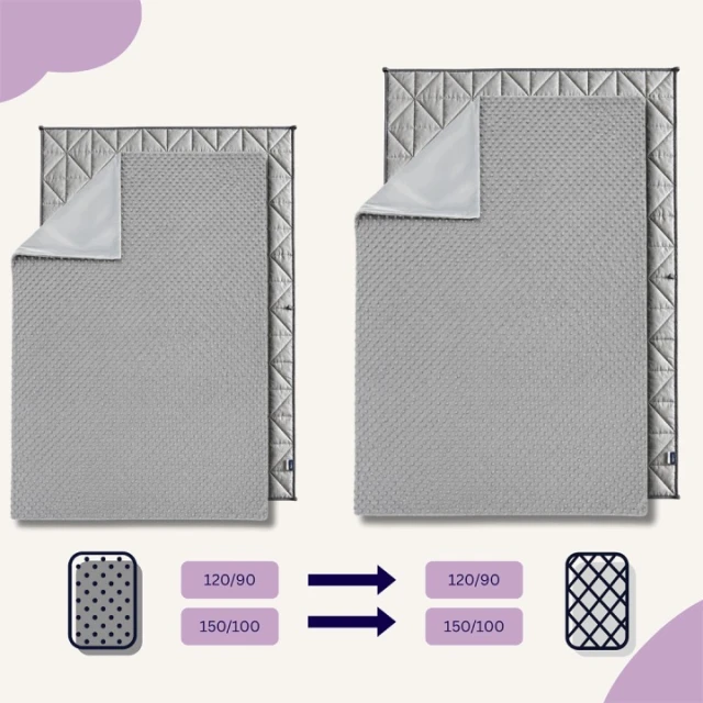 Наволочка Minky двусторонняя YoCo 150x100 см Gray (BMC-150100-GRY)