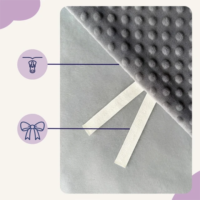 Наволочка Minky двусторонняя YoCo 150x100 см Gray (BMC-150100-GRY)