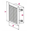 Решітка вентиляційна Awenta 14x21 TUS (60) (T103)