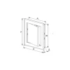 Дверцы ревизионные Awenta 200x400 мм пластиковые (DT19)