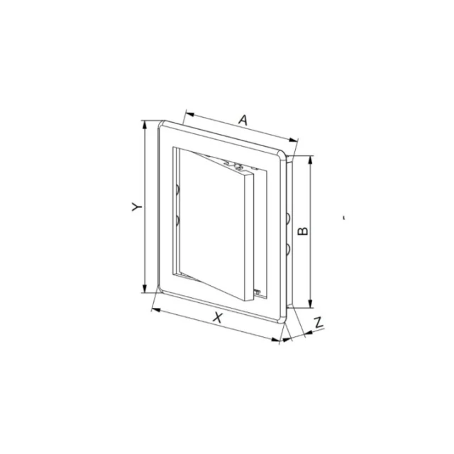Дверцы ревизионные Awenta 200x400 мм пластиковые (DT19)