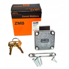 Замок меблевий барабанний LOB ZMB-4 Nickel (ZMB4-18-03)