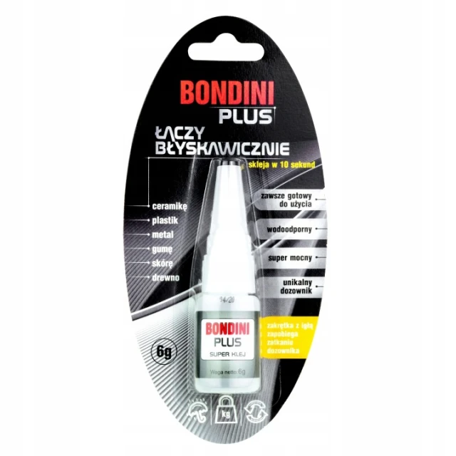 Клей PLUS Bondini 6 г безбарвний (5905694000013)