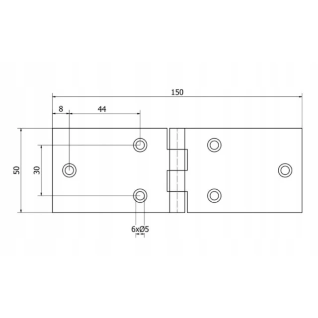 Петля IMET 150x50 мм, упаковка 10 шт (1504)