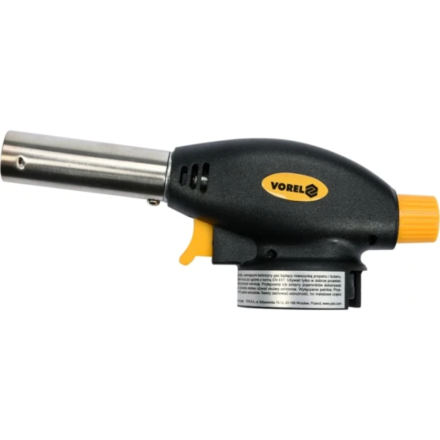 Паяльник газовий на картриджі Vorel 227g з PIEZO click (73413)