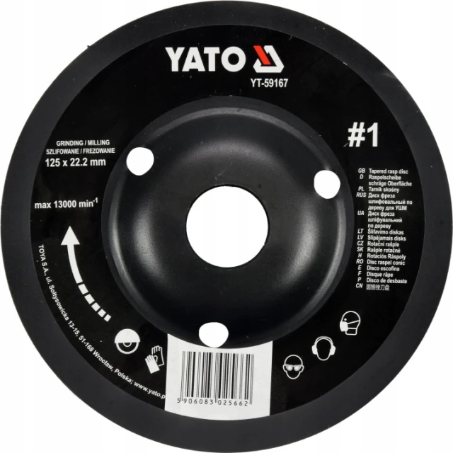 Напилок косий Yato 125 мм (YT-59167)