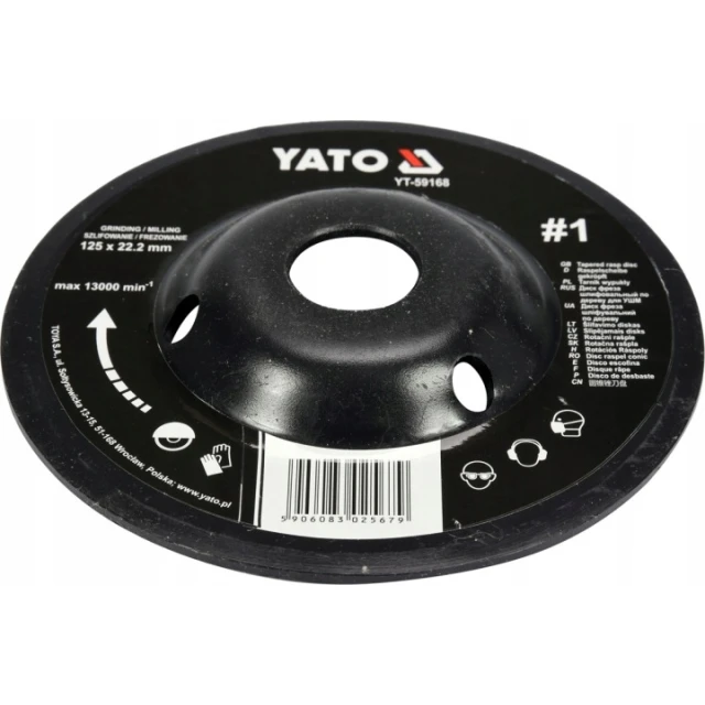 Напилок опуклий Yato 125 мм (YT-59168)