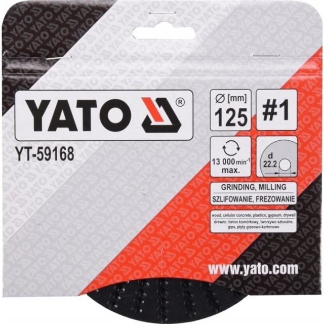 Напилок опуклий Yato 125 мм (YT-59168)