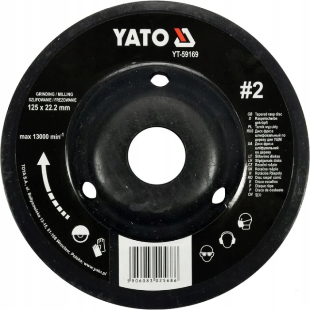 Напилок опуклий Yato 125 мм (YT-59169)