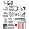 Шафа сервісна Yato 6 шухляд (YT-55299)