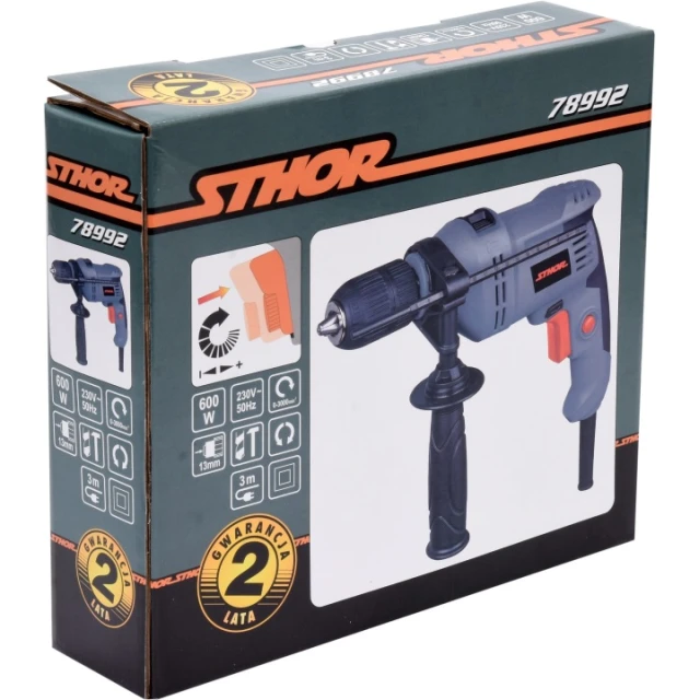 Дриль ударний Sthor 600 W (5906083026669)
