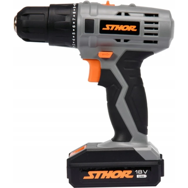 Шуруповерт Sthor 18,0V 2 акумулятори 1,3 Ач (78972)