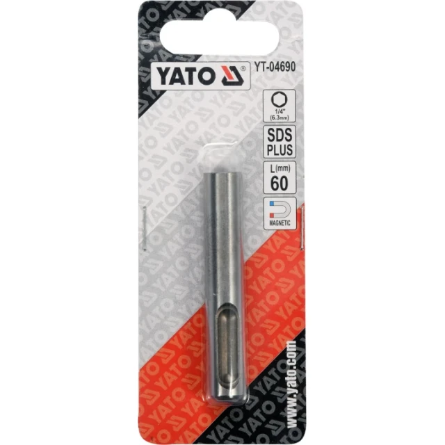 Тримач магнітний Yato L-60 мм для бітів 1/4