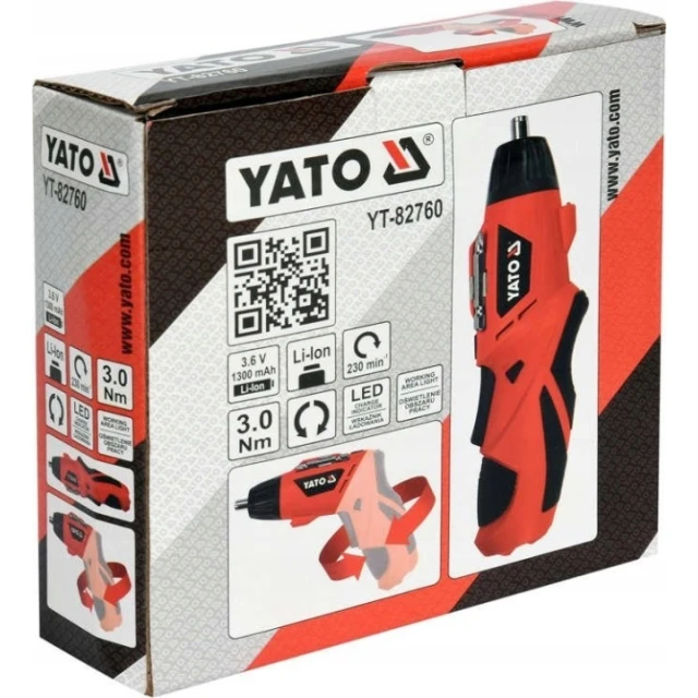 Шуруповерт акумуляторний Yato 3,6В 1,3Ач (YT-82760)
