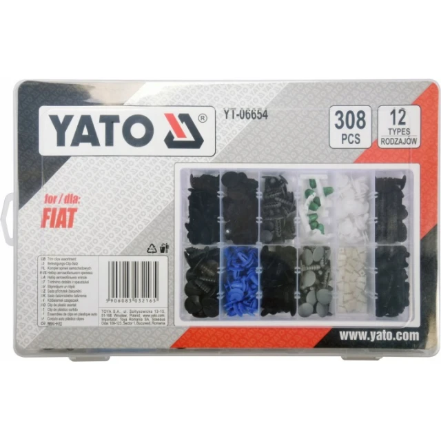 Комплект клинів автомобільних Fiat Yato 30 шт (YT-06654)
