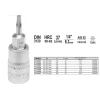 Головка торцева TORX Yato 1/4