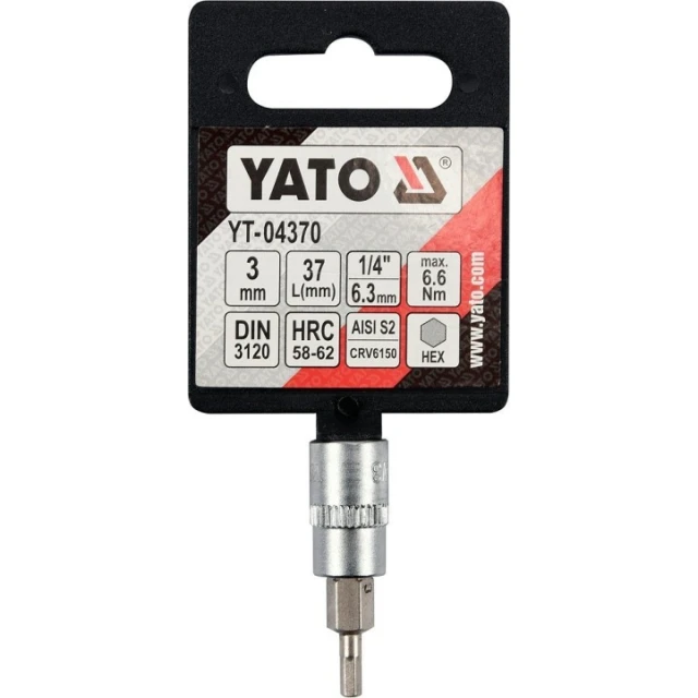 Біта шестигранна Yato 1/4