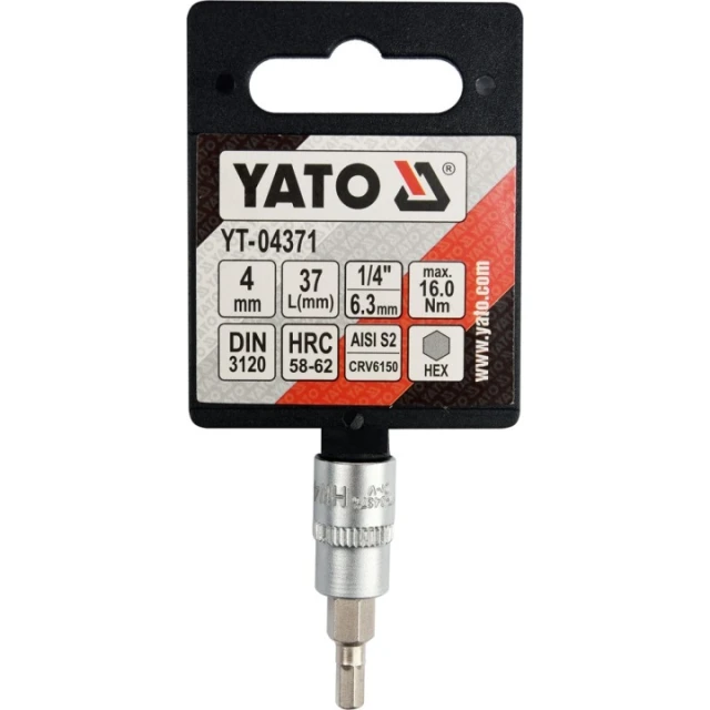 Біта шестигранна Yato 1/4