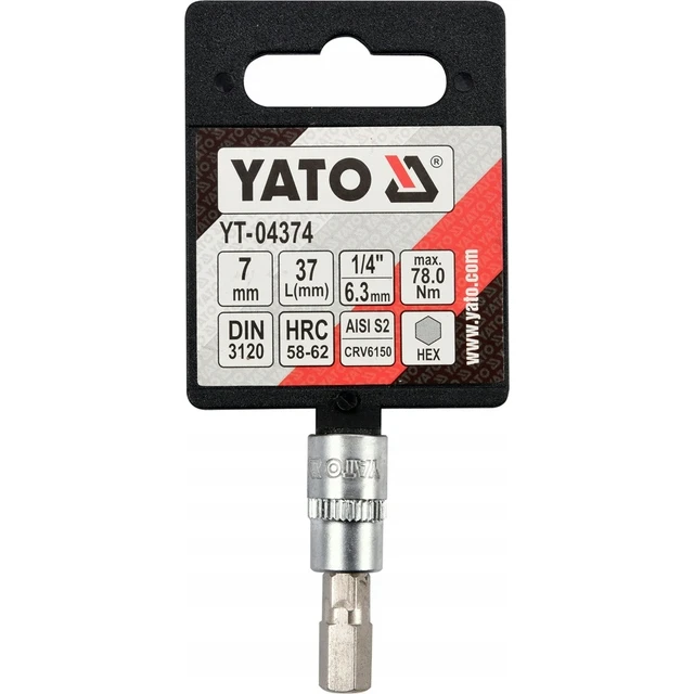 Біта шестигранна Yato 1/4