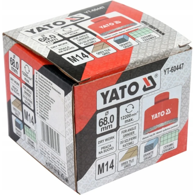 Коронка діамантова Yato 68 мм для керамічної плитки на сухо (YT-60447)