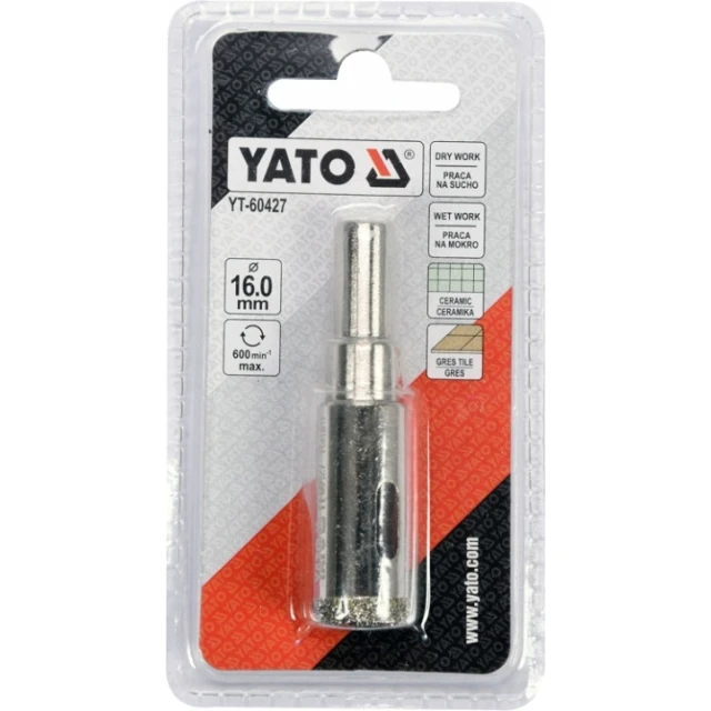 Свердло алмазне Yato 16 мм для керамограніту (YT-60427)