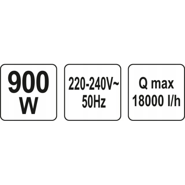 Насос водяний Yato 900W з поплавком (YT-85333)