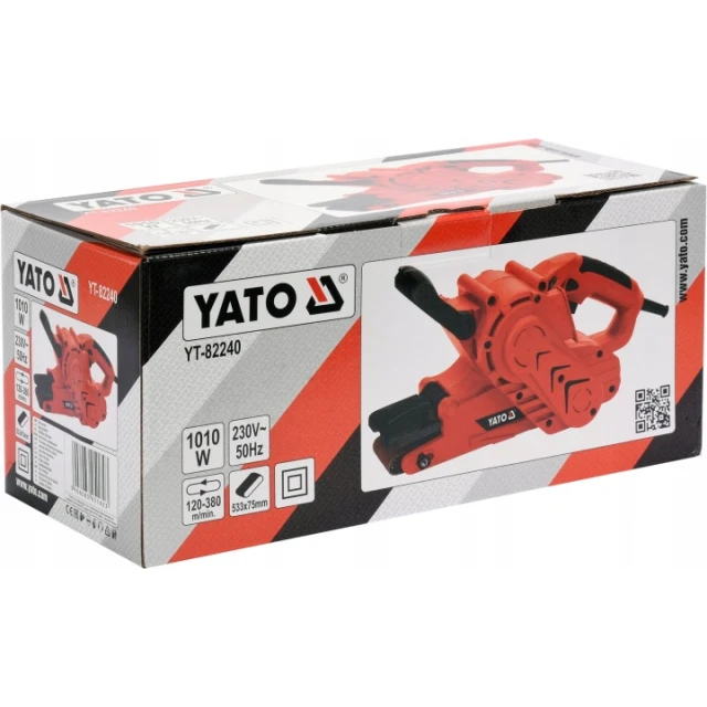 Шліфмашина стрічкова Yato 1010W 75x533mm (YT-82240)