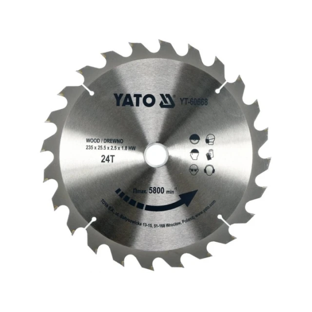 Диск пиляльний Yato 160x60z x20 мм (YT-60581)