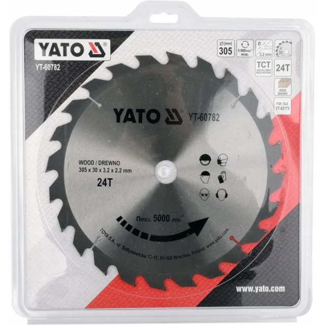 Пила дискова Yato 305x24z x30 з видіям (YT-60782)