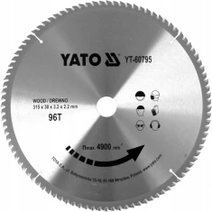 Диск пиляльний Yato 315x96z x30 мм з видіями (YT-60795)