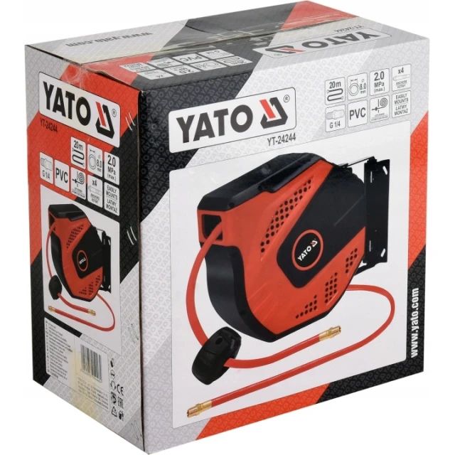Шланг пневматичний Yato 20 м з автоматичною котушкою (YT-24244)
